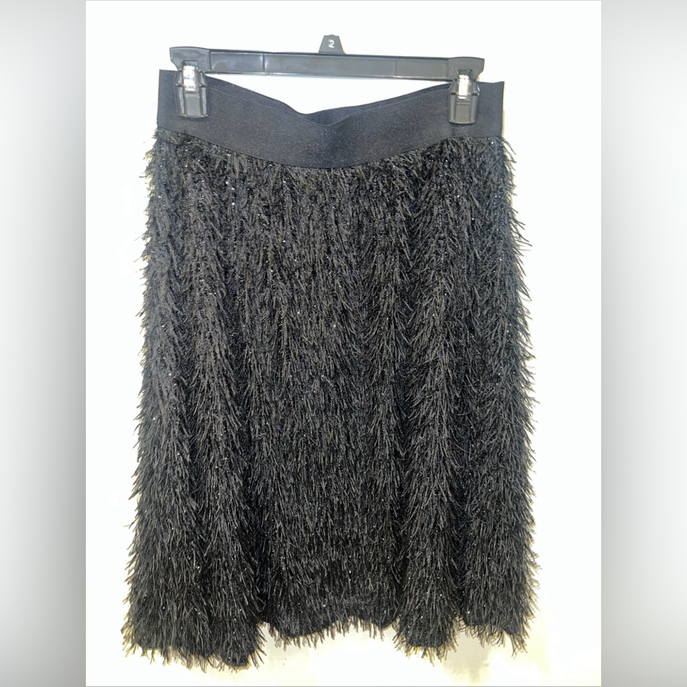 Lularoe size S Black Midi Fringe Party Skirt